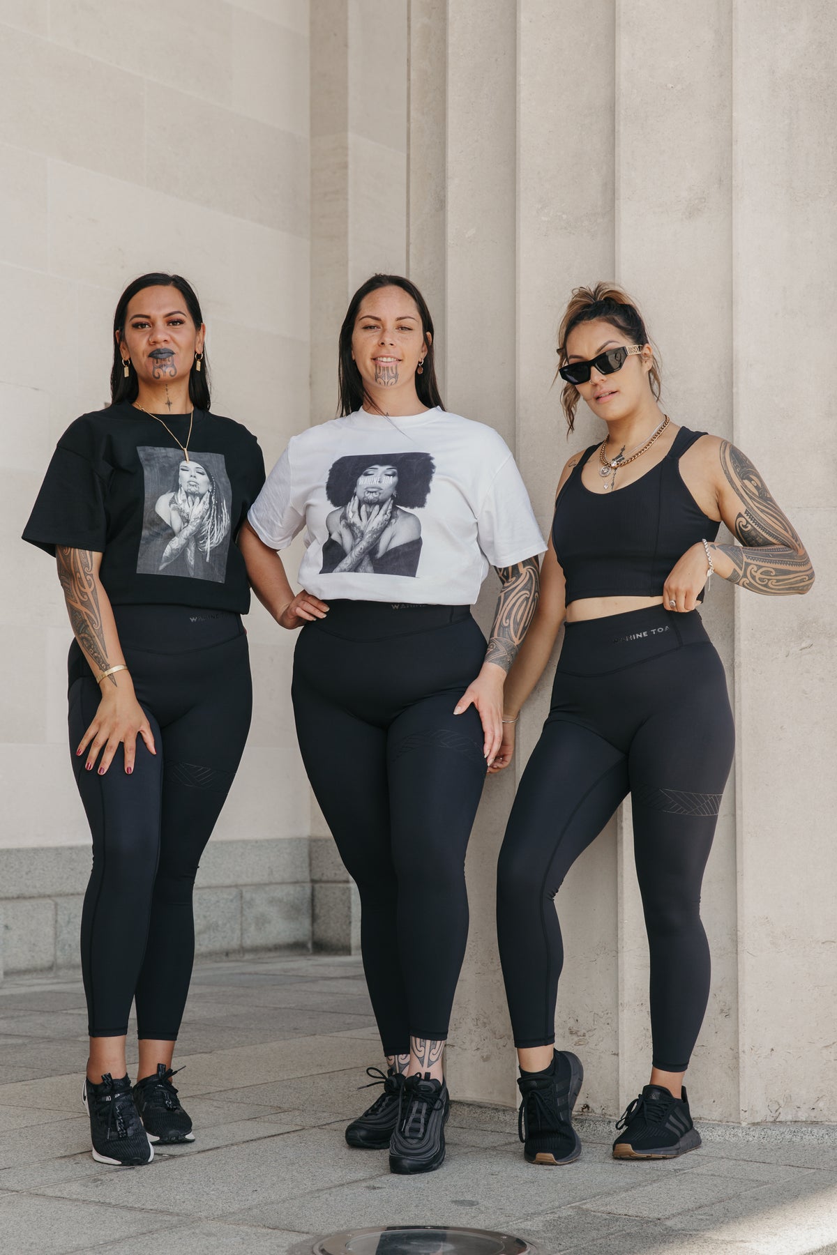 Black Thigh Band Leggings