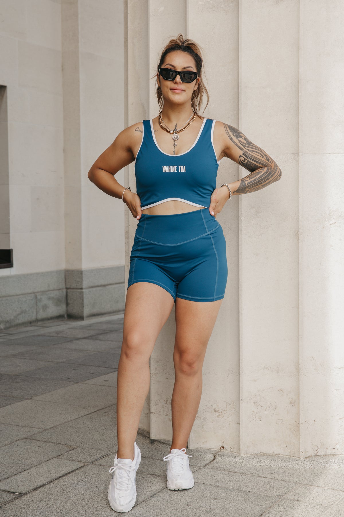 Teal Velocity Crop- PRE-SALE