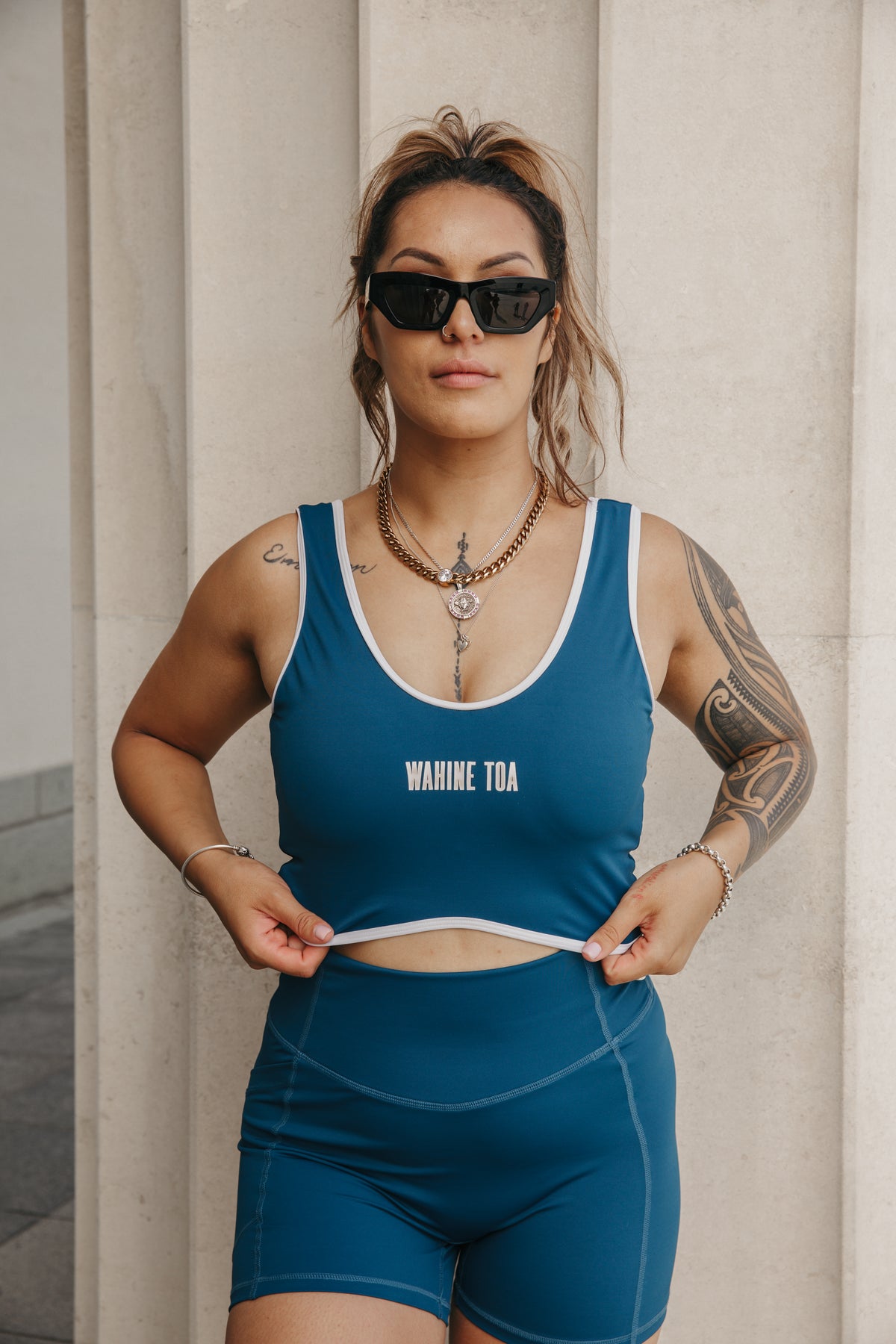 Teal Velocity Crop- PRE-SALE