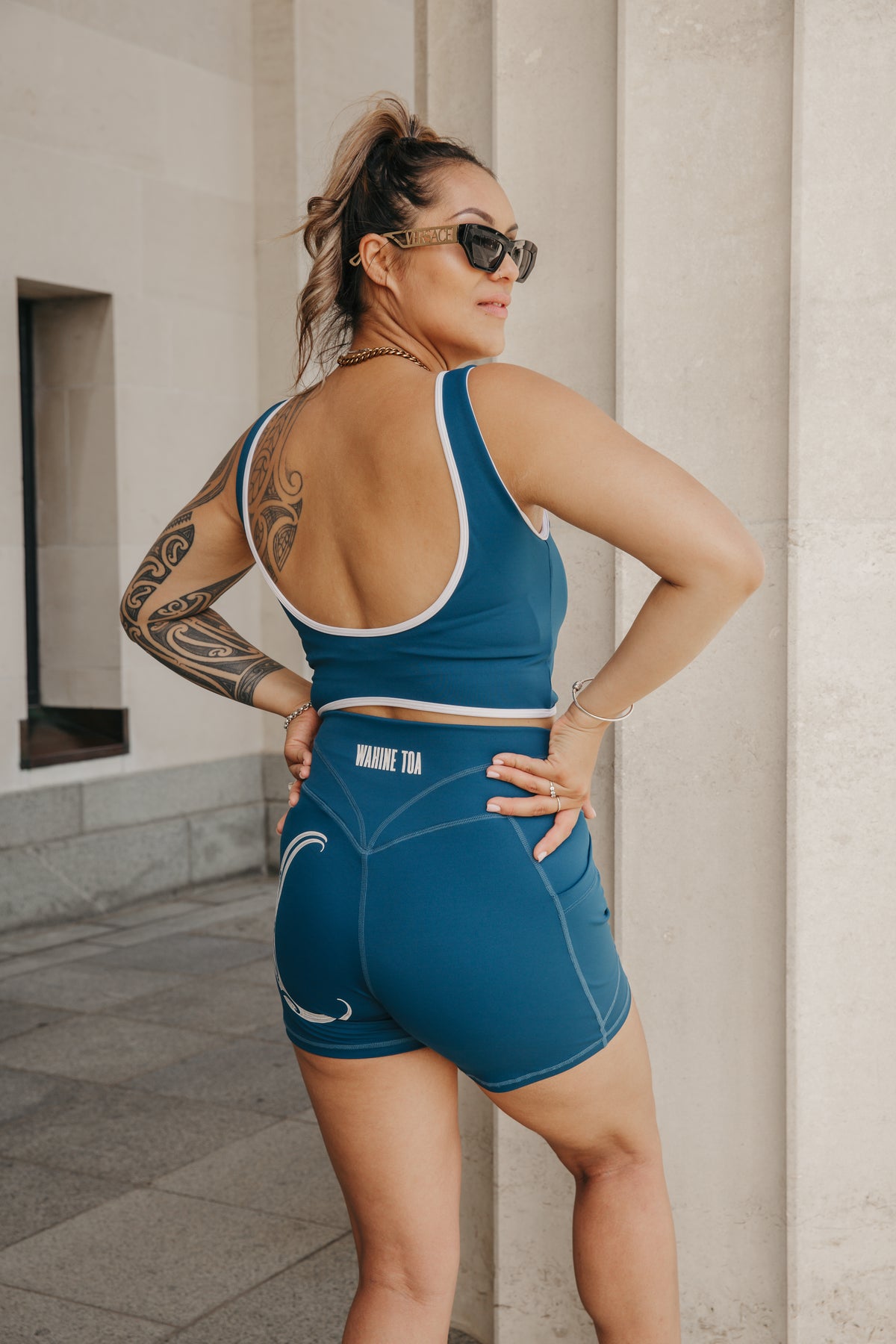 Teal Velocity Crop- PRE-SALE