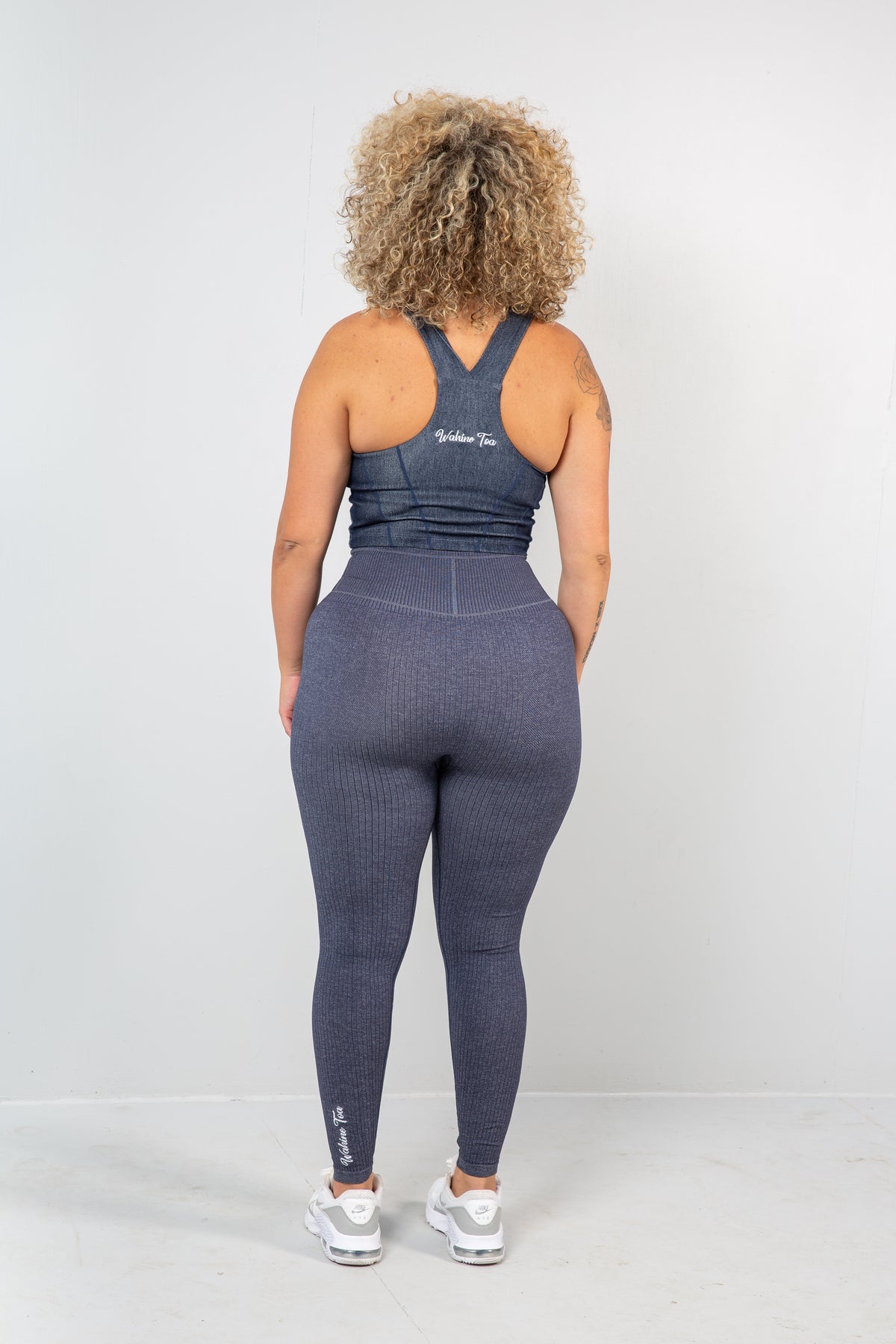 COMBO DEAL Seamless Legging + Denim Crop